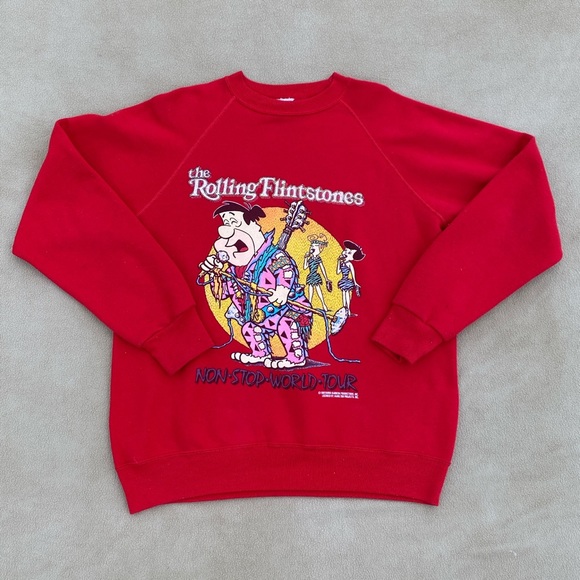 Vintage 1988 Rolling Flintstones World Tour Crew